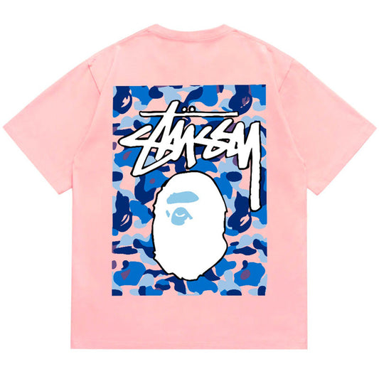 BAPE X Stussy Ape Head Tee