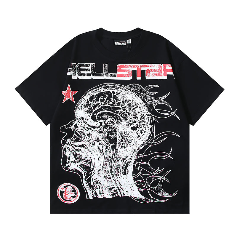 Hellstar Human Development Graphic T-Shirt Black