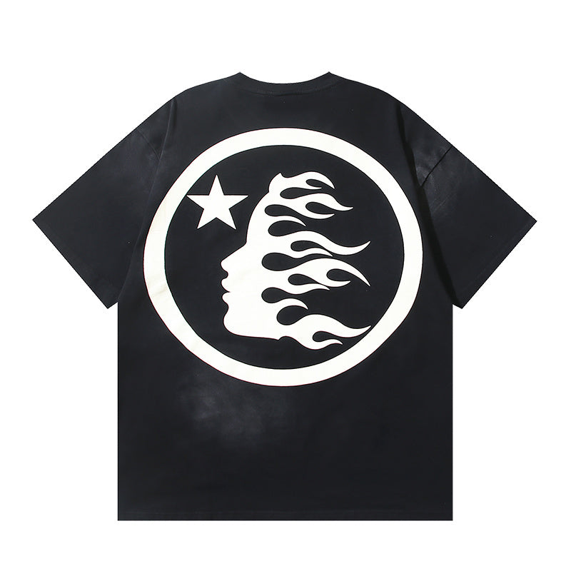 Hellstar Classic Black Tee with White Logo Detail