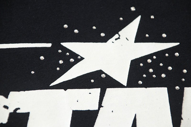 Hellstar Classic Black Tee with White Logo Detail
